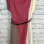 Donna Karan Women's NWT Contemporary Colorblocked Sheath Belted Midi Dress 8 Photo 0