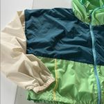 Cotopaxi  Women's Green and Blue Windbreaker Raincoat M Zip up Hooded Photo 2