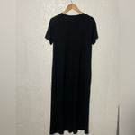 American Giant Black Short Sleeve Midi Dress Size S Photo 2