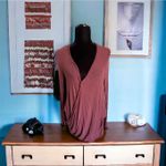 We The Free We The Free People Womens Top Sz XS Miss Rose Surplice Wrap Sweater Raisin NEW Photo 1