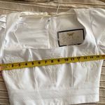 Agua Bendita violeta cropped white blouse Photo 6