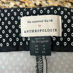 Anthropologie  Slim Fit Pant 0 Black Micro Dot Rockabilly Goth Pinup Vintage Photo 6