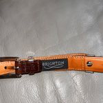 Brighton  Leather horse Hair Colorblock Belt Size 30 Photo 6