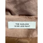Madewell NEW The Harlow Brown Satin High Rise Pleated Wide Leg Trousers Pants 8 Photo 2