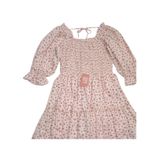NWT Ivy City Co. Madeline Midi in Pink Floral Smocked Cotton Dress L Size L Photo 3