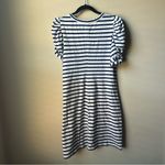 Lilly Pulitzer  High Tide Perfect Stripe Puff Sleeve Anabella Shirt Dress L Photo 4
