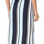 J.O.A. White Striped Wrap Skirt Photo 1
