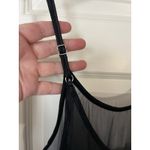 Lands' End  Swimcover Dress Size Small Mesh Midi Black Neutral Photo 5