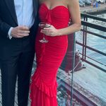 Majorelle  Strapless Red Dress Photo 6