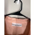 Bryn Walker Womens Pink Button Up Linen Top L Oversized Lagenlook Beachy Lagom Photo 3