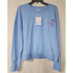 JoyLab Mon amour cherry Women's blue sweater Size Medium Photo 1