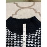Cloud Ten  Black White Cropped Chunky Knit Sweater, Size large Photo 6