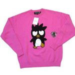 Forever 21 NWT x Hello Kitty & Friends Badtz-Maru Pink Knit Sweater Pullover XS Photo 0