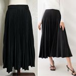 Chicwish NWT  Black High-Waisted Full Pleated Maxi Skirt, Sz Small Photo 1