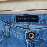 ERTO cotton linen blend slim jeans Blue Size 8 Photo 3