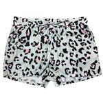 David Lerner  Light Blue Leopard Print Sport Shorts NEW Photo 0