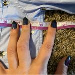 Lands End Women’s Oxford Shirt Bee Pattern Blue XS Photo 4