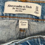Abercrombie & Fitch  curve love 90’s straight mid rise jeans 32 short NWT $90 Photo 4