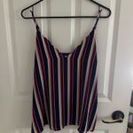 Socialite  Tank Top Scalloped Striped Photo 0