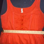 Anthropologie Maeve Red Crochet Tiered Tank Top Boho Y2K Pearl Button Dress Med Photo 11