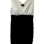 Enfocus Studio En Focus Studio Black & White Sleeveless V-Neck Bodycon Size 12 Dress Photo 0