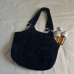 Corduroy Shoulder Bag Blue Photo 0