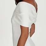 Meshki  Gwyneth Off-Shoulder Bow Dress Mini White Photo 4