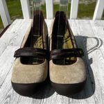 Merrell  Plaza Bandeau Mary Jane Shoes Women's Size 8.5M Taupe Suede & Leather Photo 1