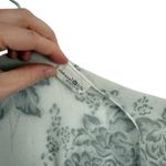 Natural Life Grey White Floral Kimono Wrap Shawl Boho Womens One Size Photo 3