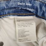 Mih Jeans Womens 29 Daily Jean High Rise Straight Split Raw Hem Stretch Denim Photo 5