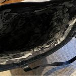 Ted Baker London Tote Shoulder Bag Silver Snakeskin & Black Leather Photo 6