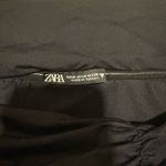 ZARA  Elegant Black Ruched Over The Shoulder Top Photo 1