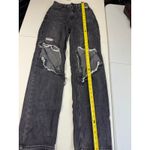 PacSun Jeans Women's Size 24 90s Boyfriend High Rise Black Ripped Hobo Pants Photo 3