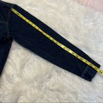 Vintage Denim Jean Jacket Dark Wash Size Large 100% cotton Photo 7