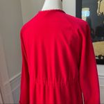 Vanity Fair Vintage Red Velour House Coat Robe Nightgown S M Photo 8