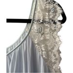 Vintage Lucie Ann Beverly Hills Baby Blue Nylon Lace Trim Nightgown Large Retro Size undefined Photo 3