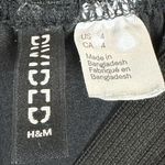 H&M Black Floral Chiffon Sheer High Waisted Maxi Skirt Photo 6