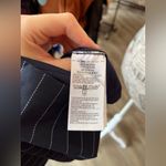 Banana Republic Navy Pinstripe Dress with Floral Collar Photo 1