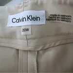 Calvin Klein Women’s Size 20W Ivory Straight Leg Dress Pants Trousers NWT Photo 3