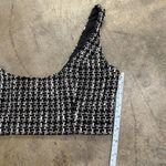 NBD REVOLVE  tweed black and white cropped top Photo 3