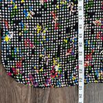 Essentiel Antwerp Wabie Ruffle Collar Shirt in Black White Multi Print Size 10 Photo 10