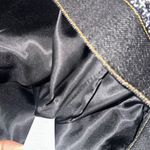 NWT Tweed Jacket with Contrast Denim Trim Button Up Jacket Blazer Medium Blue Photo 7