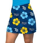 Loudmouth NWTS Tampa Bay Rays Hibiscus MLB Golf Mini Skort Skirt size large Blue Photo 0
