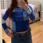 Ragged Priest  Blue Patchwork Longsleeve Photo 0