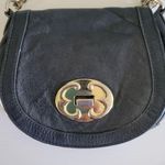 Emma Fox  crossbody bag purse leather black and gold Photo 1