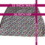 Talbots  PURPLE, BLUE & GREEN COTTON FLORAL SKIRT (8) Photo 10