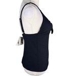 Jessica Simpson Rose Bay Textured Tie-Front Tankini Top M Black New Photo 9