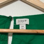 J.Crew  Eyelet Puff Sleeve Top in Brilliant Kelly Size 3X Blouse Photo 2