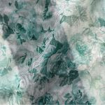 ZARA  Sheer Floral Blouse - Green and Cream Photo 7