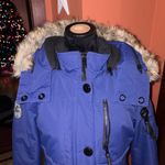 Noize Blue Ski & Snow Jacket with Faux Fur Hood Size L Photo 5